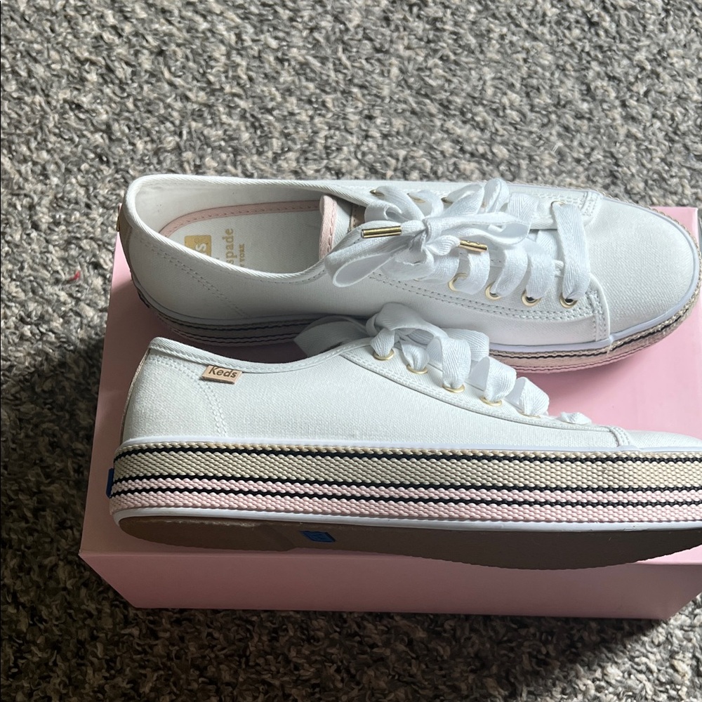 Keds Women's White Platform Sneakers